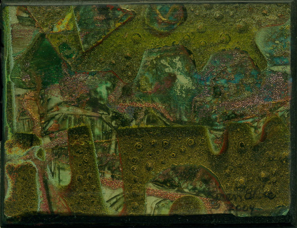 Acrylic and Lacquer on Wood Panel, 3.125in x 2.375in - 2004 